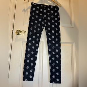 Snowflake leggings size L girls